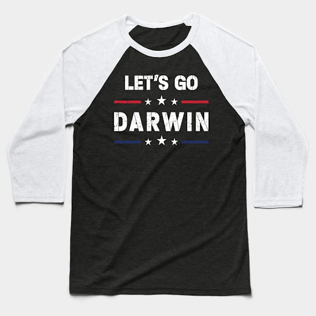 Lets Go Darwin Baseball T-Shirt by Charaf Eddine